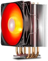 Deepcool GAMMAXX 400 V2 RED Cpu cooler -  (27,8db, max. 109,58 m3/h, 4pin csatlakozó, 4 db heatpipe, 12cm, led) kép