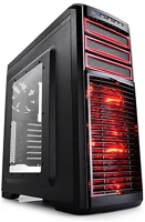 Deepcool KENDOMEN RD Számítógépház -  (fekete, ablakos, 5x12cm ventilátor, atx, matx, 1xusb3.0, 2xusb2.0) kép