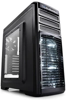 Deepcool KENDOMEN TI Számítógépház -  (fekete, ablakos, 5x12cm ventilátor, atx, matx, 1xusb3.0, 2xusb2.0) kép