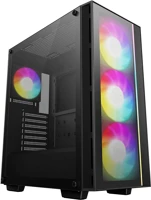 Deepcool MATREXX55 V4 C Matrexx 55 v4 c tempered glass black kép