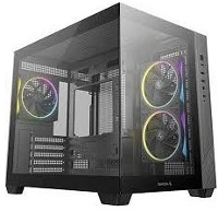 Deepcool R-CG330-BKNGM3-G Cg39x cg330 3f táp nélküli ablakos mt mini tower számítógépház fekete kép