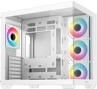 Deepcool R-CG530U-WHAGA4-G Cg530u 4f wh táp nélküli ablakos mid tower számítógépház fehér kép