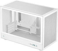 Deepcool R-CH260-WHNGM0-G-1 Ch63x ch260 wh táp nélküli ablakos mt mini tower számítógépház fehér kép