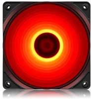 Deepcool RF120R Cooler 12cm -  (21,9db; max. 83,08 m3/h; 3pin csatlakozó; ház hűtésre, piros led) kép
