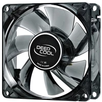 Deepcool WIND BLADE 80 Cooler 8cm -  (20db; max. 37,03 m3/h; 3pin csatlakozó; ház hűtésre, kék led) kép
