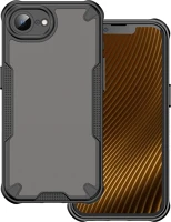 Defender TF5906961983459-2 Telefontok iphone 17e -  matt - fekete/áttetsző ütésálló hátlap tok kép