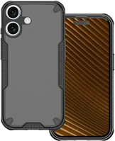 Defender TF5907504536477 Telefontok iphone 17 -  matt - fekete/áttetsző ütésálló hátlap tok kép