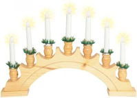 Dekorációs termékek KAD 02 Home kad 02 gyertyapiramis, 7 db izzó, lakkozott fa, l7d kép