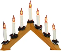 Dekorációs termékek KAD 07 Home kad 07 gyertyapiramis, 7 db izzó, lakkozott fa, l2040c/e10 kép