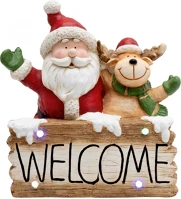 Dekorációs termékek KDC 49 LED-es kerámia Welcome figura, beltéri kivitel, 4 db színváltó LED kép