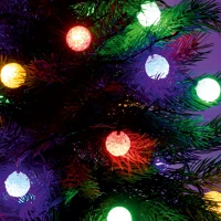 Dekorációs termékek KIB_48C_MM Led-es eva gömb fényfüzér, 8 pr., nem memóriás kép