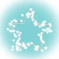 Dekorációs termékek KID 115 Home kid 115 csillag ablakdísz, 115 db microled, kapcsoló, fém váz kép