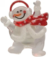 Dekorációs termékek KID 322 Home kid 322 led-es ablakdísz, 1 db led, öntapadós, hóember, színváltó kép