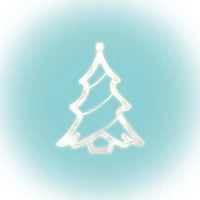 Dekorációs termékek KID 412 Home kid 412 karácsonyfa ablakdísz, 8 db led, öntapadós elemtartó kép