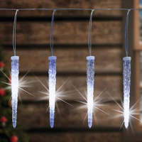 Dekorációs termékek KJL 35 LED-es jégcsap fényfüzér, kül- és beltéri kivitel, 15 jégcsap kép