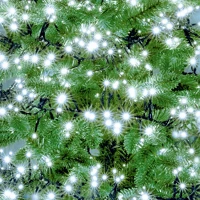 Dekorációs termékek LC 768/WH LED-es cluster fényfüzér 7,5 m / 768 db hidegfehér LED, fekete vezeték kép