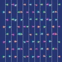 Dekorációs termékek LEDS120CV LED-es fényfüggöny, 1,5x2 m / 120 db RGB LED, applikációval kép