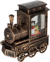 Dekorációs termékek LTN 14 lámpás vízkeveréssel, csillámokkal, mozdony, LED, kapcsolható, 3 kép