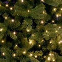 Dekorációs termékek ML_250G_WW 250 db melegfehér micro LED, 10 ágú, vékony, zöld színű vezeték kép