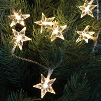 Dekorációs termékek MLC 10/CS mini LED-es csillag fényfüzér, 0,9 m / 10 db melegfehér LED kép