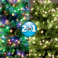 Dekorációs termékek MLCS 600/M micro LED-es cluster fényfüzér, 9 m / 600 RYBG és melegfehér LED, 11 kép