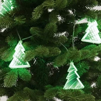 Dekorációs termékek MRLC 6/T LED-es fenyőfa fényfüzér, 1 m / 72 db hidegfehér LED, alagúthatású kép