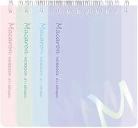 Deli 01.08594 Jegyzetfüzet vonalas  macaron a/7 60 lapos spirálos pasztell színekben kép