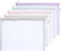 Deli 02.01503 Irattasak  colorful a/4 cipzáras szövet éllel vegyes pasztell színekben kép