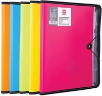 Deli 03.00768 Konferencia mappa  rio a/4 pp 7 rekeszes jegyzettel vegyes színekben kép