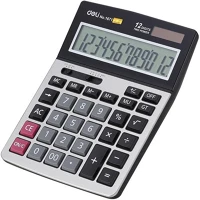 Deli DEL01671 Core 1671 ezüst asztali számológép kép