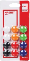 Deli DEL07824 20mm 12db 6 színű táblamágnes kép