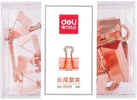 Deli DEL78201 Rose gold 25mm-es 12db iratcsipesz