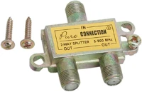 Delight 05256 Antenna elosztó - f splitter - 2 kimenet - 5-900 mhz kép