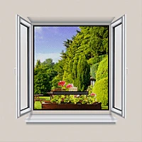 Delight 11612WH Delight öntapadós szúnyogháló cipzáros nyílással - fehér - 150x180 cm (11612wh) kép