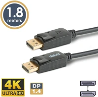 Delight 20333B Displayport - displayport kábel - 1.4 - 4k - 1,8 m kép