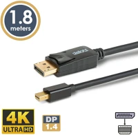 Delight 20336B Displayport - mini displayport kábel - 1.4 - 4k - 1,8 m kép