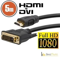 Delight DVI-D 5m hdml - dvi-d kábel kép