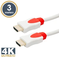 Delight 20423 Jelkábel hdmi-hdmi 2.0 3d aranyozott  am/am 3m white kép