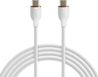 Delight 55554WH-1 Adatkábel - type-c / type-c - fehér - 1 m - 3 a - 60 w kép