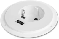 Delight GL20461WH Rejtett konnektor + usb töltő - fehér kép