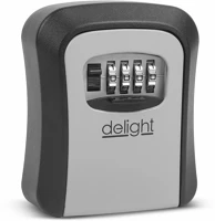 Delight GL55576 Számzáras kulcsszéf - műanyag - 115 x 95 x 40 mm kép
