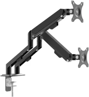 Delight MONITOR&TV tartókonzol - dupla karos, teleszkópos - asztallapra rögzíthető - 62 cm kép