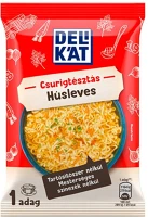 Delikát CSURIGTÉSZTÁVAL 59 G Instant tésztás leves  húsleves csurigtésztával 59 g kép