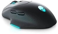 Dell 545-BBFB Alienware wireless gaming mouse - aw620m (dark side of the moon) kép