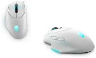 Dell 545-BBFC Alienware wireless gaming mouse - aw620m (lunar light) kép