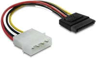 Delock 0.06M Molex power 4pin -> sata power 15pin m/f tápkábel 0.06m kép