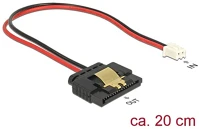 Delock 0.2M 5V Pinheader 2pin -> sata power 15pin f/f tápkábel 0.2m 5v kép