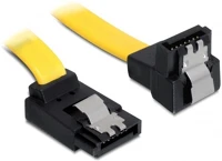 Delock 0.7M FEL/LE SÁRGA Sata 3 f/f adatkábel 0.7m fel/le sárga kép