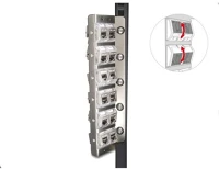 Delock 10 ÉS 19 keystone tartó 12 portos 10  és 19  állványhoz és fali felszereléshez kép