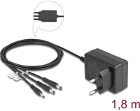 Delock 10,0 W külső tápegység dc 3,5 x 1,35 mm, dc 5,5 x 2,1 mm, dc 5,5 x 2,5 mm 5,0 v kép